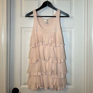 Tiered Pink Dress | H&M | Size S (runs short)